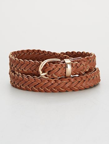 Umo Lorenzo Cintura Elastica Intrecciata Senza Fori - Regolabile Per Uomo E Donna, Oltre 20 Colori, Taglie M-L-XL
