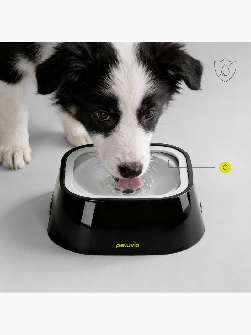 Ciotola antischizzo per cani PELUVIO Ripple - 1 L - Ciotola galleggiante - Viaggio, Casa Nero - Kiabi