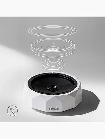 Ciotola antischizzo per cani PELUVIO Surfa - 1 L - Ciotola galleggiante - Viaggio, Casa