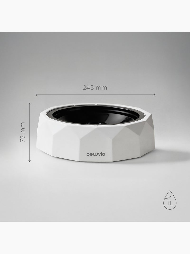 Ciotola antischizzo per cani PELUVIO Surfa - 1 L - Ciotola galleggiante - Viaggio, Casa Bianco - Kiabi