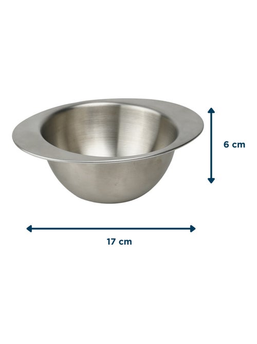 Ciotola in acciaio inox 18/10 con manici ergonomici Thermobaby formato 17 x 13 x 6 cm - Kiabi
