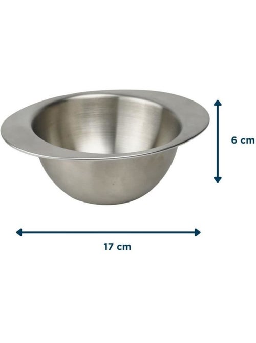 Ciotola in acciaio inox 18/10 con manici ergonomici Thermobaby formato 17 x 13 x 6 cm - Kiabi
