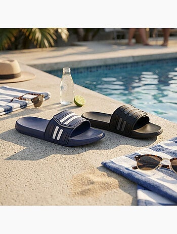 Claquette Uomo Piscina Regolabile Confezione 2 OZABI Nero Blu