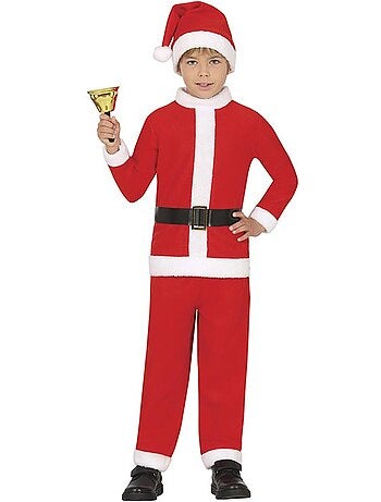 Classico costume da Babbo Natale con cappello e cintura.