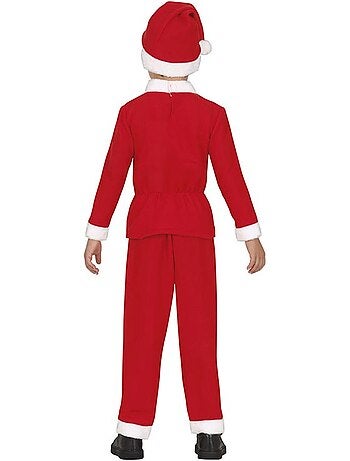 Classico costume da Babbo Natale con cappello e cintura.
