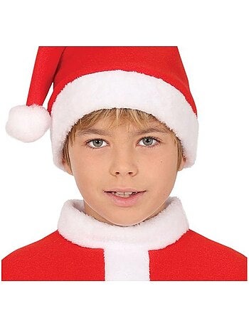 Classico costume da Babbo Natale con cappello e cintura.