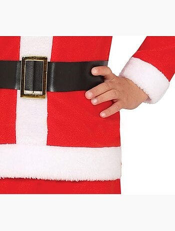 Classico costume da Babbo Natale con cappello e cintura.