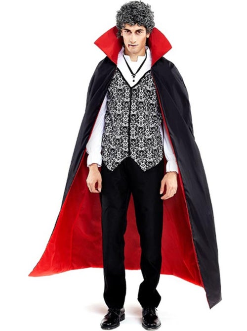 Classico costume di Dracula con mantello - Kiabi