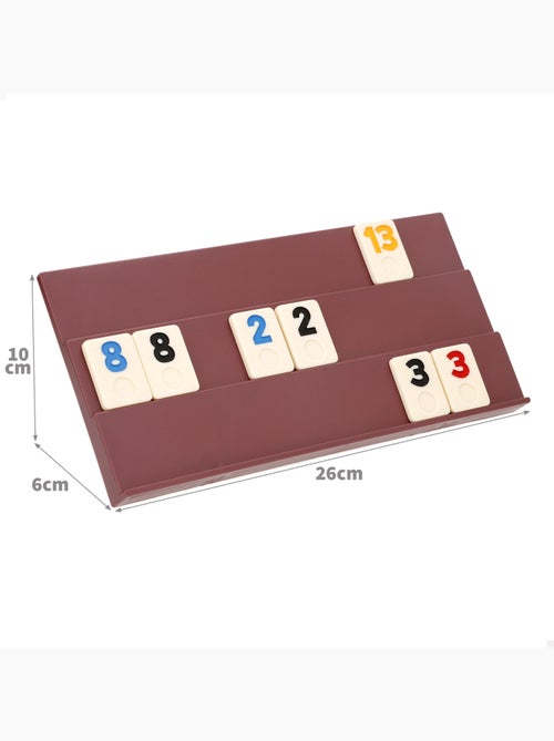 Classico gioco da tavolo rummy con tessere e supporti per 2-4 giocatori cb games - Kiabi Classico gioco da tavolo rummy con tessere e supporti per 2-4 giocatori cb games - Kiabi