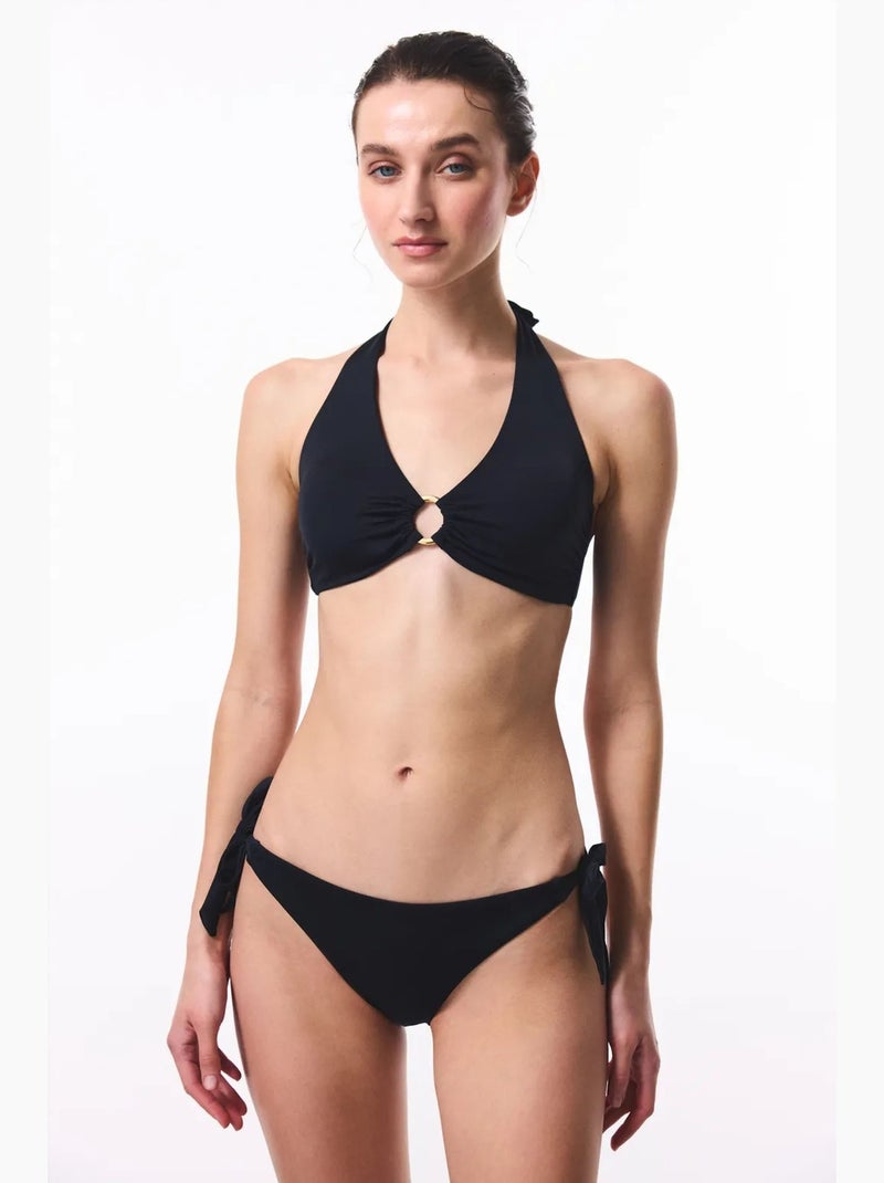 Clean hot bikini top modellante con allacciatura al collo penti Nero - Kiabi