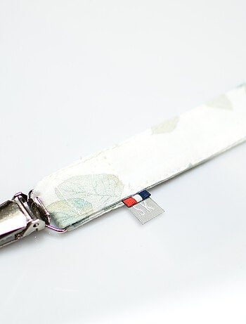 Clip ciuccio personalizzabile in cotone, eucalyptus | sevira kids | sevira kids