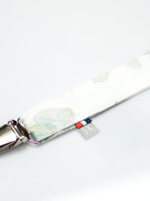 Clip ciuccio personalizzabile in cotone, eucalyptus | sevira kids | sevira kids - Kiabi Clip ciuccio personalizzabile in cotone, eucalyptus | sevira kids | sevira kids - Kiabi