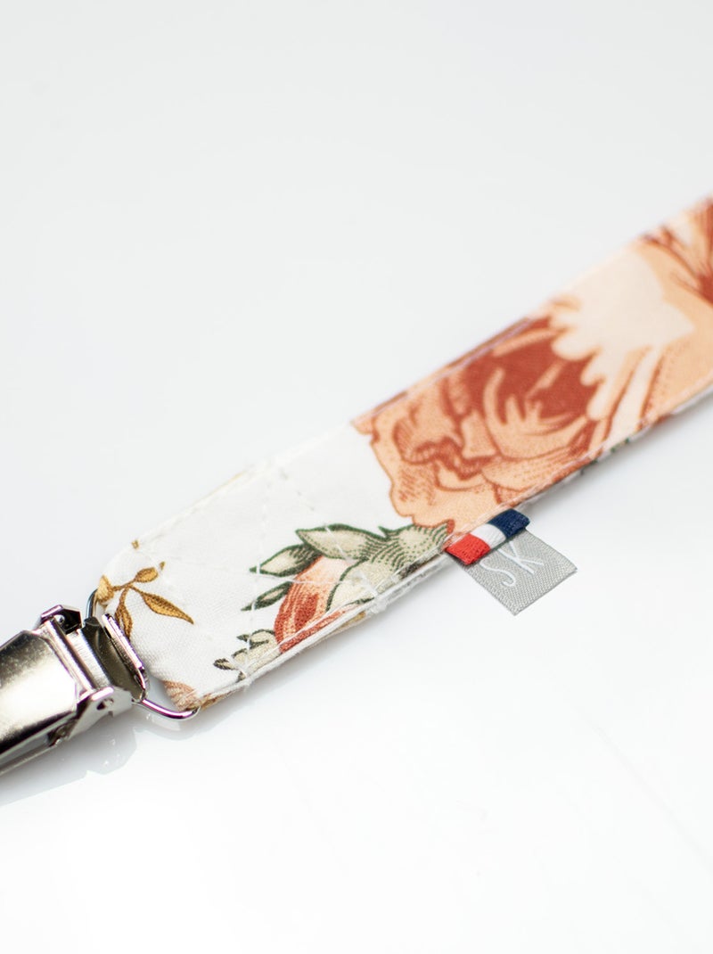 Clip ciuccio personalizzabile in cotone, neo vintage | sevira kids | sevira kids Arancione - Kiabi