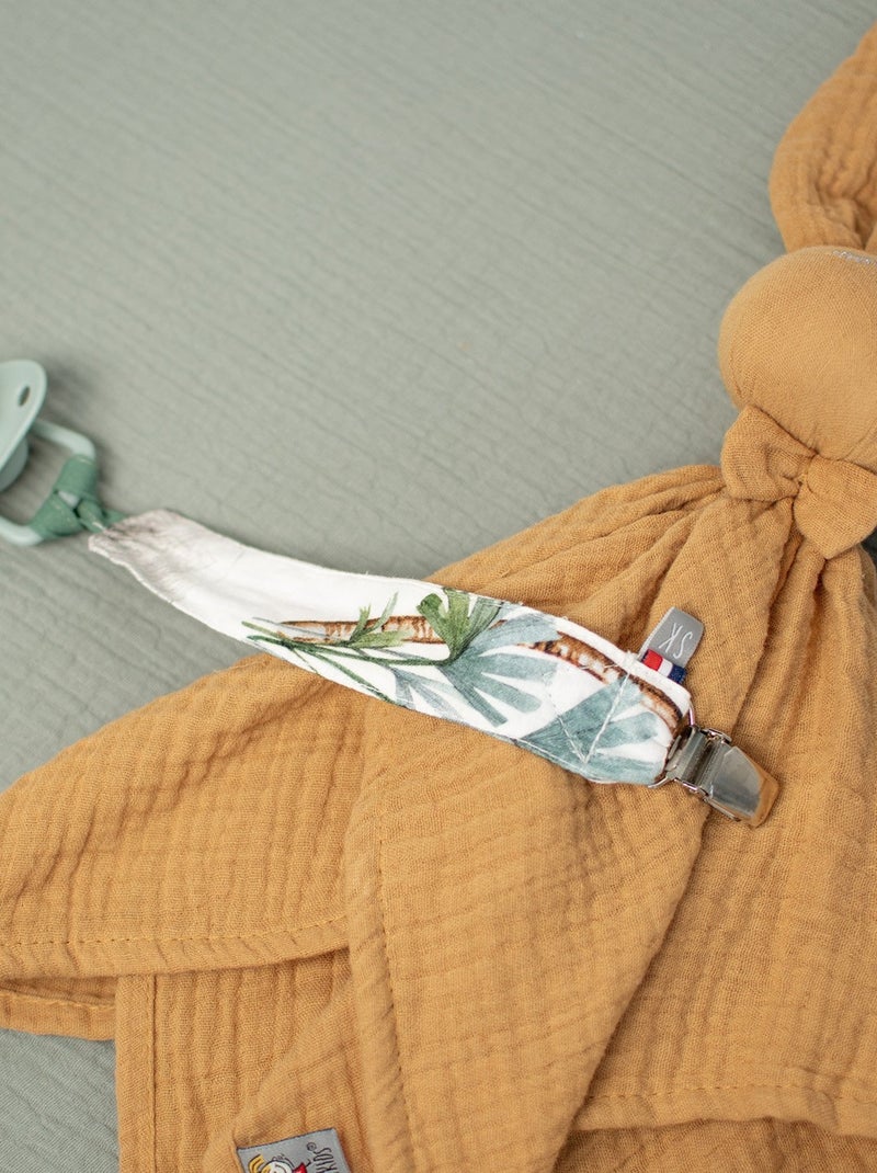 Clip ciuccio personalizzabile in cotone, safari | sevira kids | sevira kids Verde acqua - Kiabi