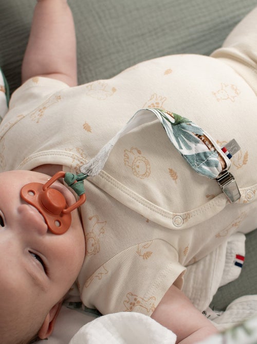 Clip ciuccio personalizzabile in cotone, safari | SEVIRA KIDS - Kiabi
