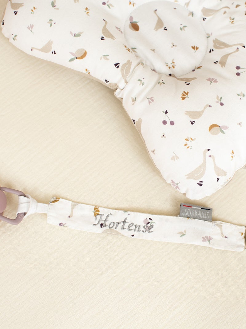 Clip ciuccio personalizzabile in cotone, sidonia | sevira kids | sevira kids Beige - Kiabi