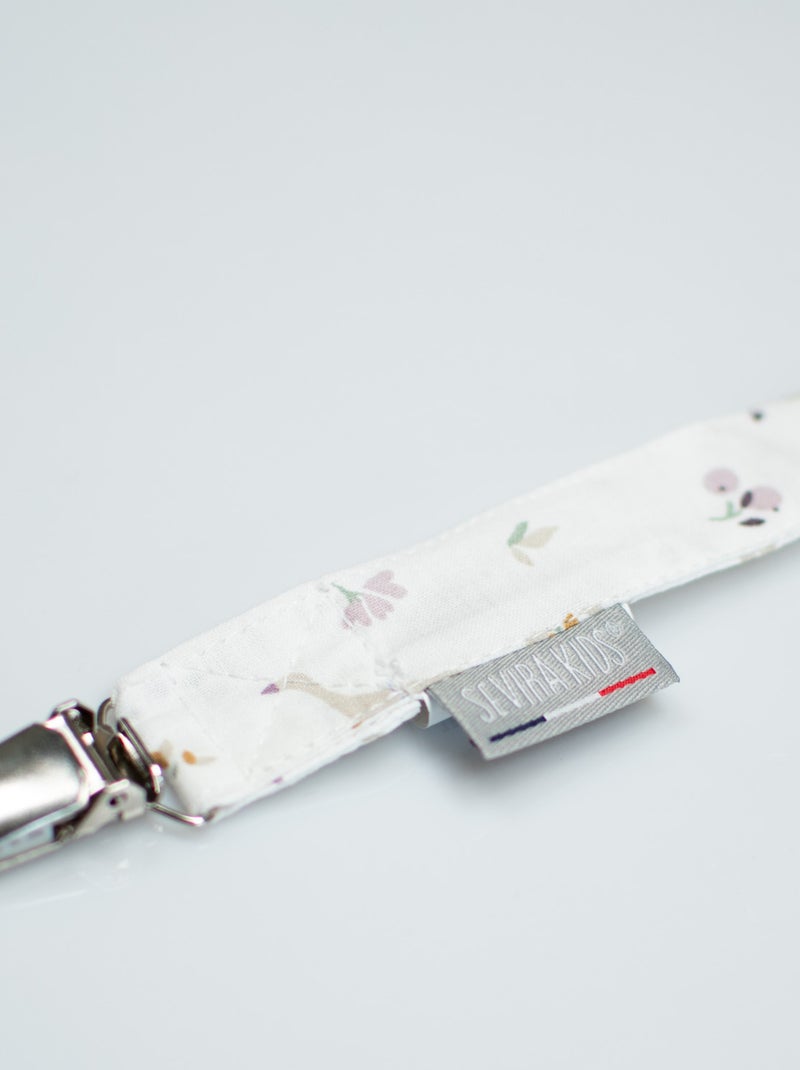 Clip ciuccio personalizzabile in cotone, sidonia | sevira kids | sevira kids Beige - Kiabi