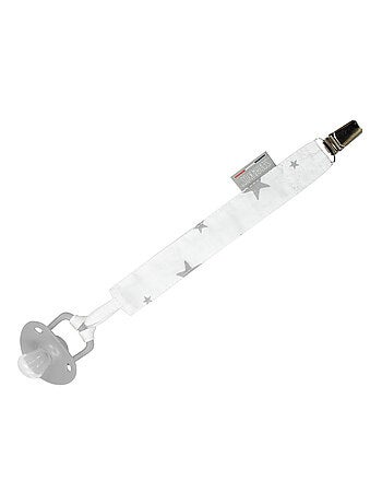 Clip ciuccio personalizzabile in cotone, stella | SEVIRA KIDS