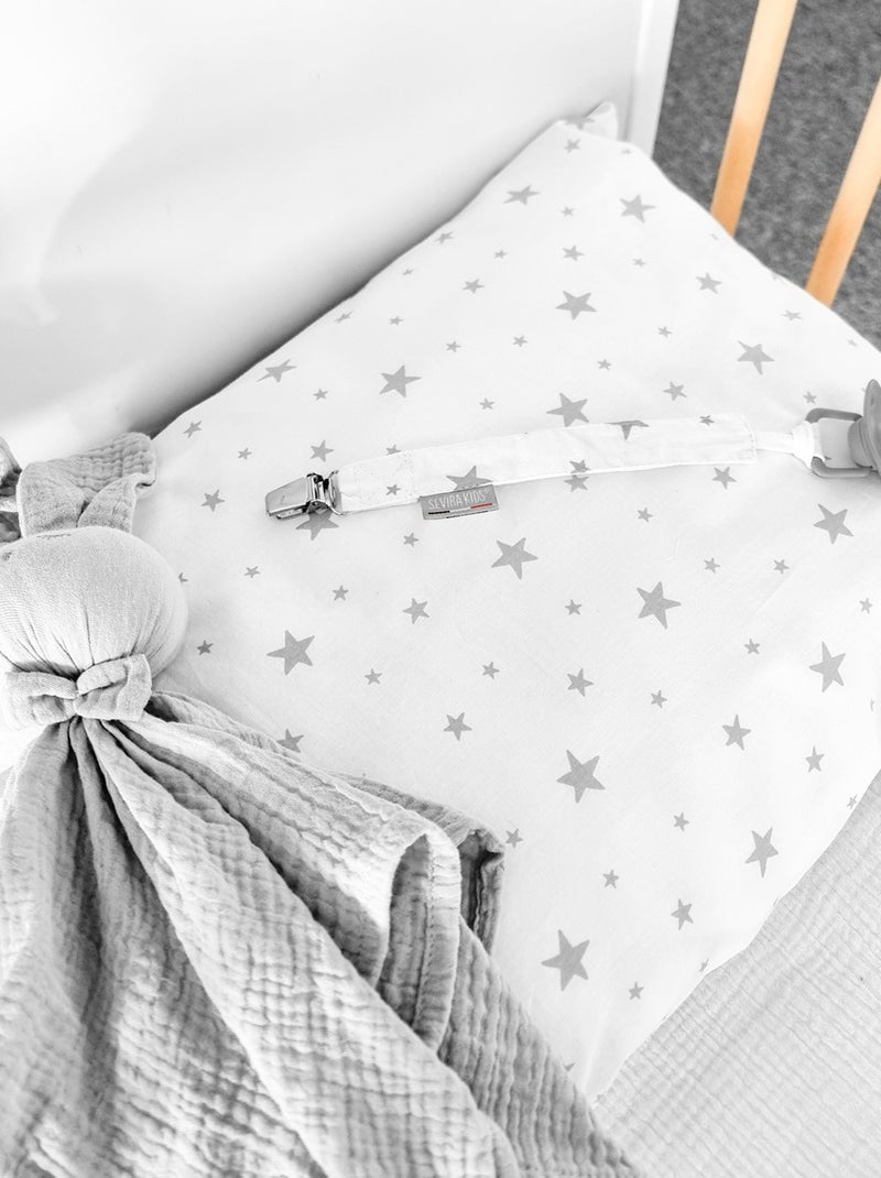 Clip ciuccio personalizzabile in cotone, stella | sevira kids | sevira kids Bianco - Kiabi