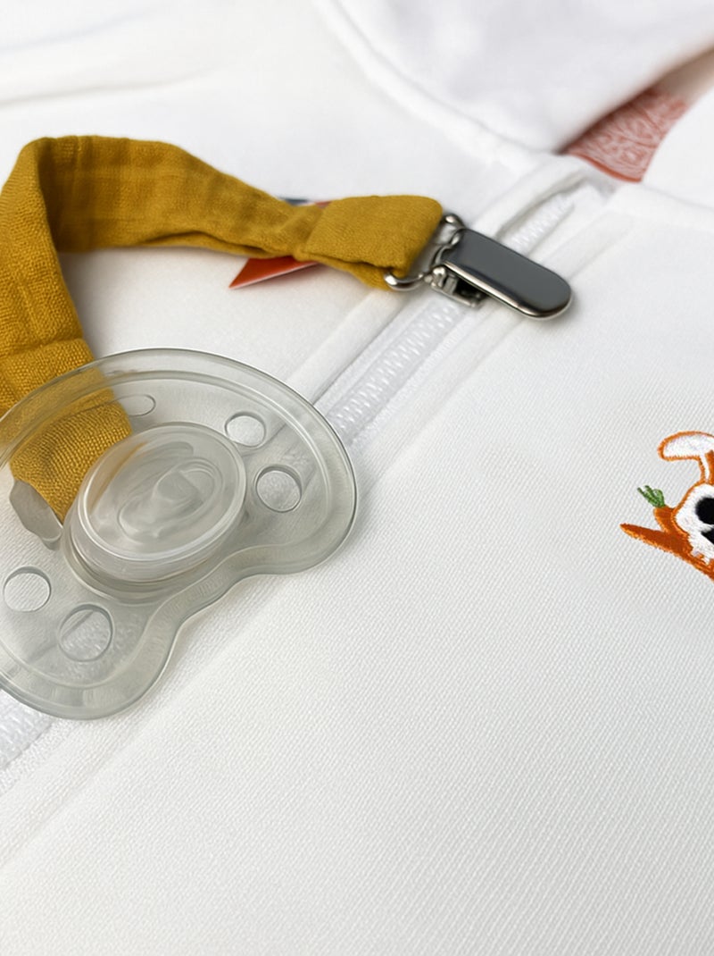 Clip portaciuccio in cotone biologico Beige - Kiabi