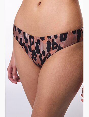 Clove taglio minimal con stampa leopardata slip bikini super brasiliano penti