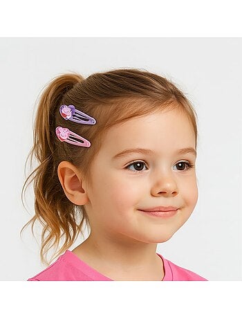 Cofanetto capelli bambina Peppa Pig con trousse: mollette, elastici, elastici