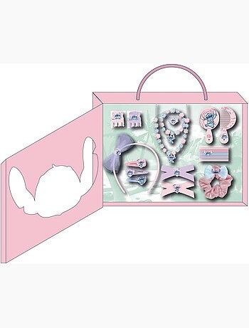 Cofanetto capelli bambino Stitch: 21 accessori acconciatura e gioielli