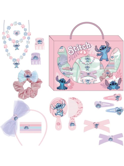 Cofanetto capelli bambino Stitch: 21 accessori acconciatura e gioielli - Kiabi