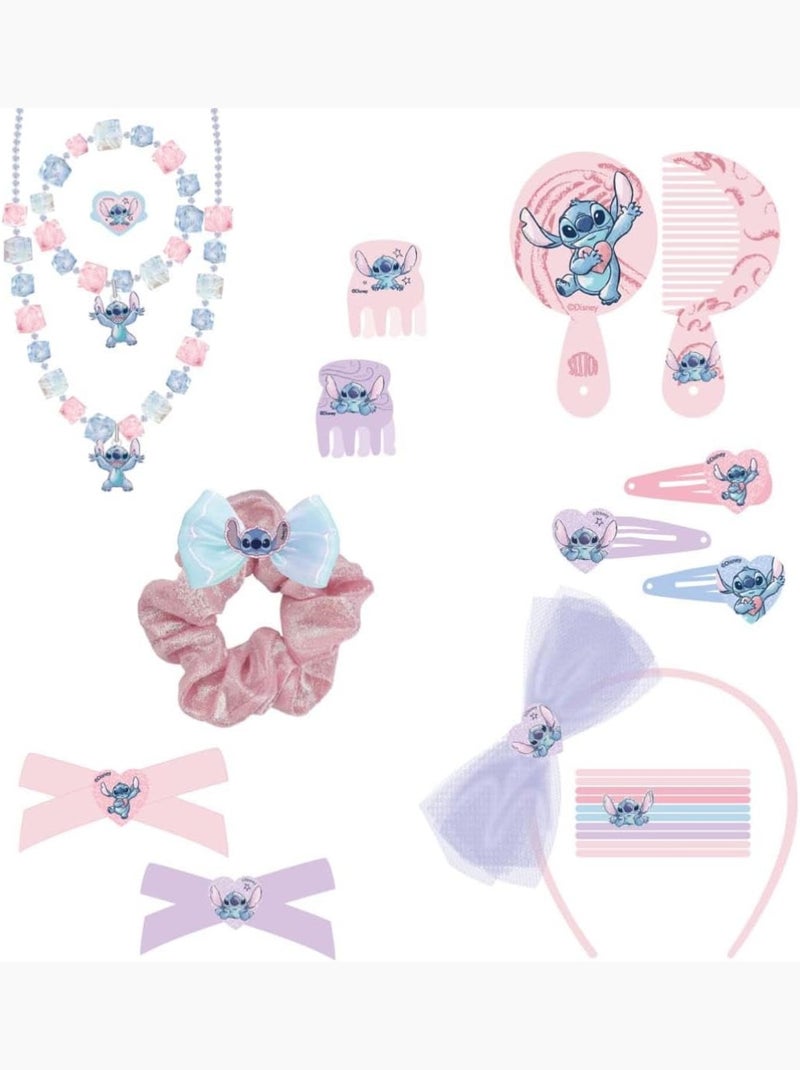 Cofanetto capelli bambino Stitch: 21 accessori acconciatura e gioielli Multicolore - Kiabi