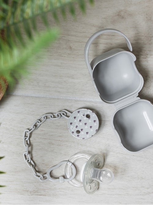 Cofanetto di tettine fisiologiche in silicone Thermobaby Savane con attacco e scatola - Kiabi