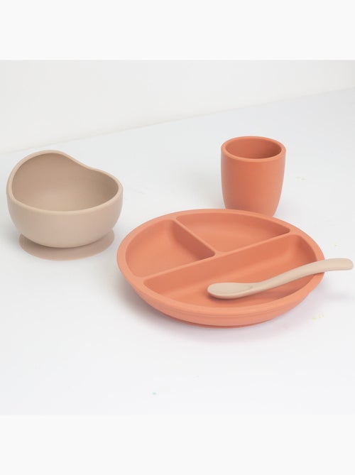 Cofanetto pasto in silicone per bebè - 4 pezzi - Kiabi