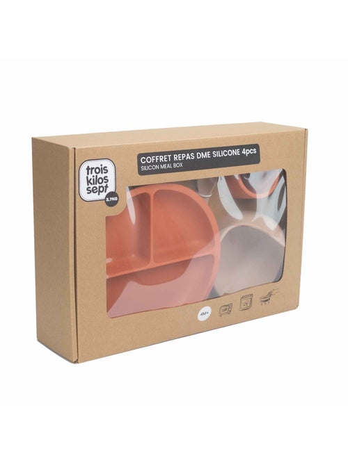 Cofanetto pasto in silicone per bebè - 4 pezzi - Kiabi