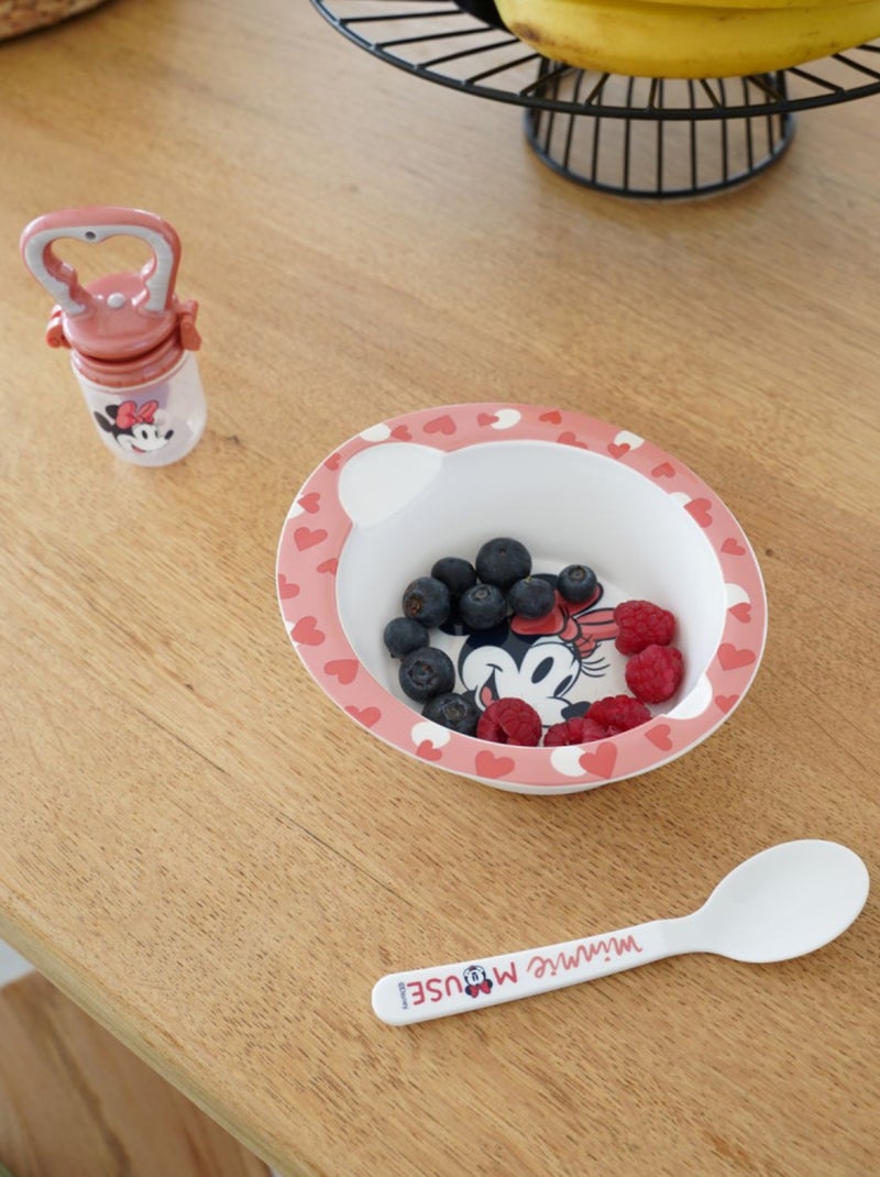 Cofanetto pasto per microonde Minnie Thermobaby con ciotola e cucchiaio Rosa - Kiabi
