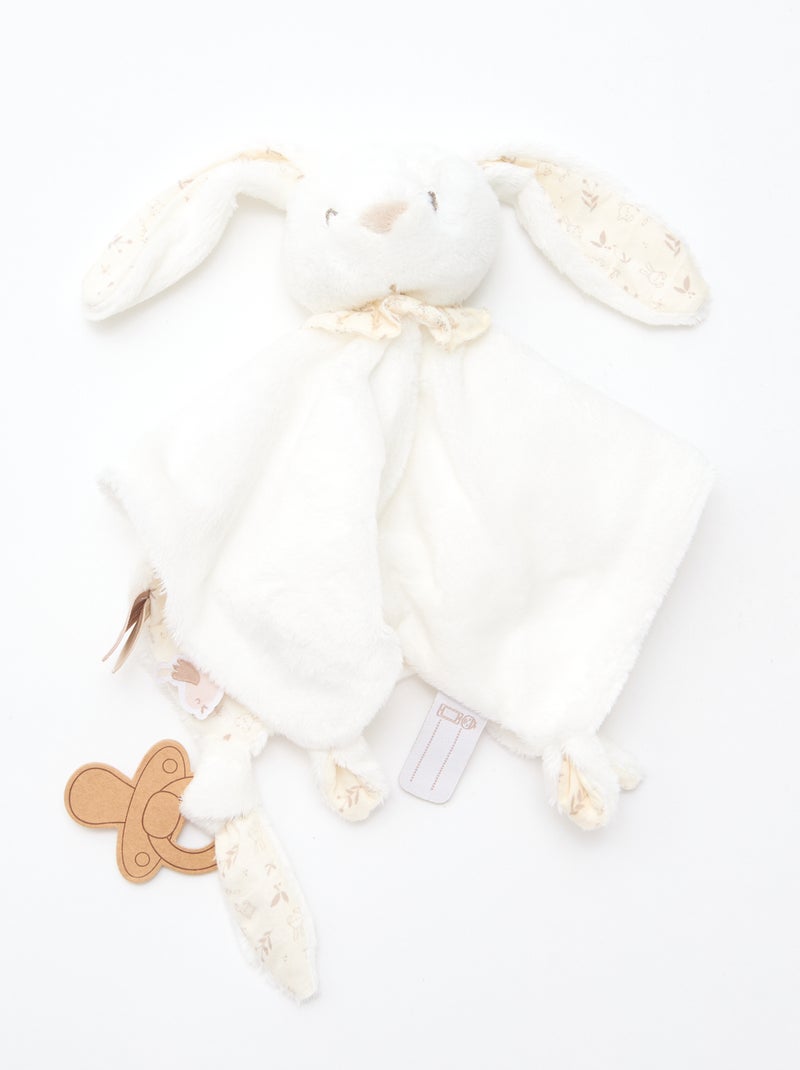 Cofanetto peluche coniglio Bianco - Kiabi