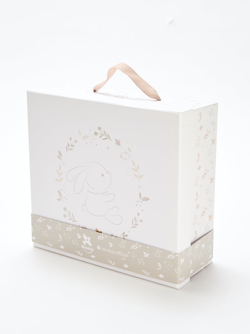 Cofanetto peluche coniglio Bianco - Kiabi