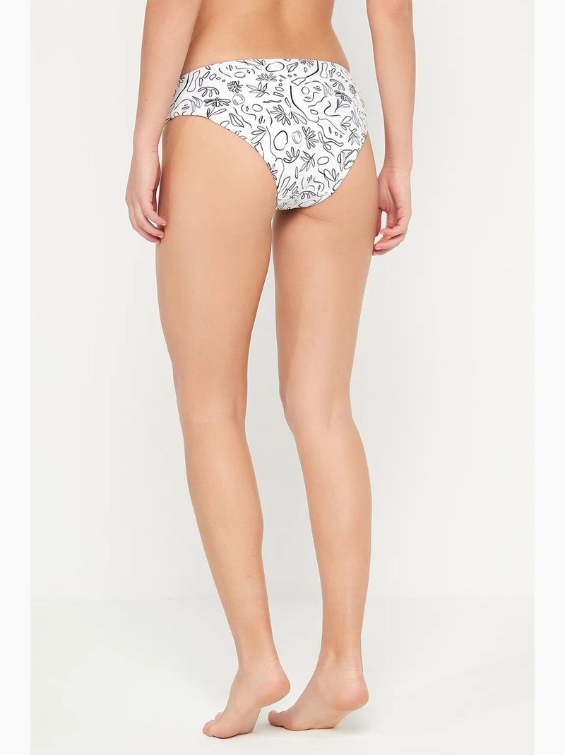 Çok face slip bikini hipster penti Bianco - Kiabi