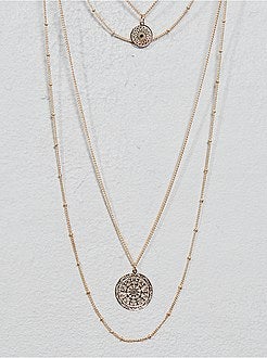 Collana 4 giri con pendenti - Kiabi