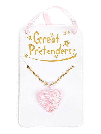 Collana bambina cuore glitter | Great Pretenders