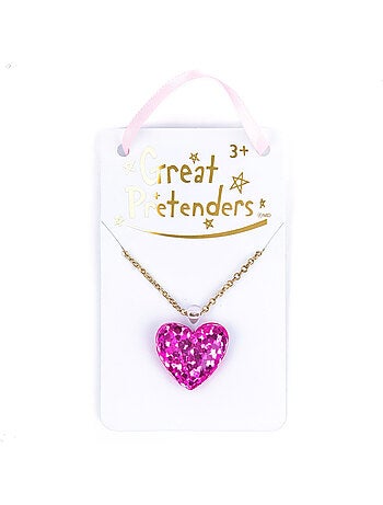 Collana bambina cuore glitter | Great Pretenders
