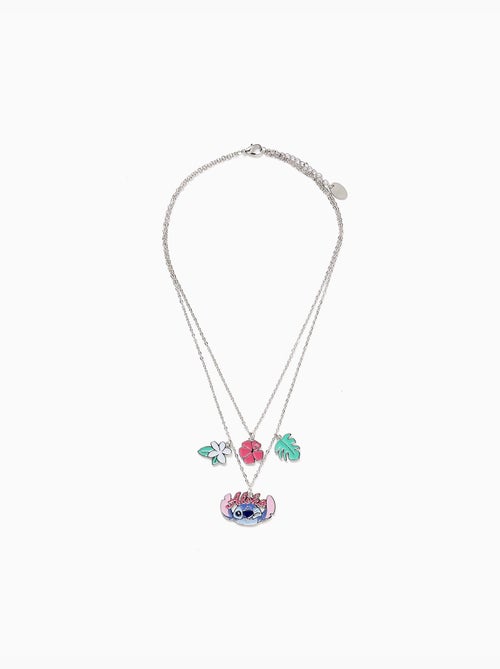 Collana con ciondoli stitch, argento - Kiabi