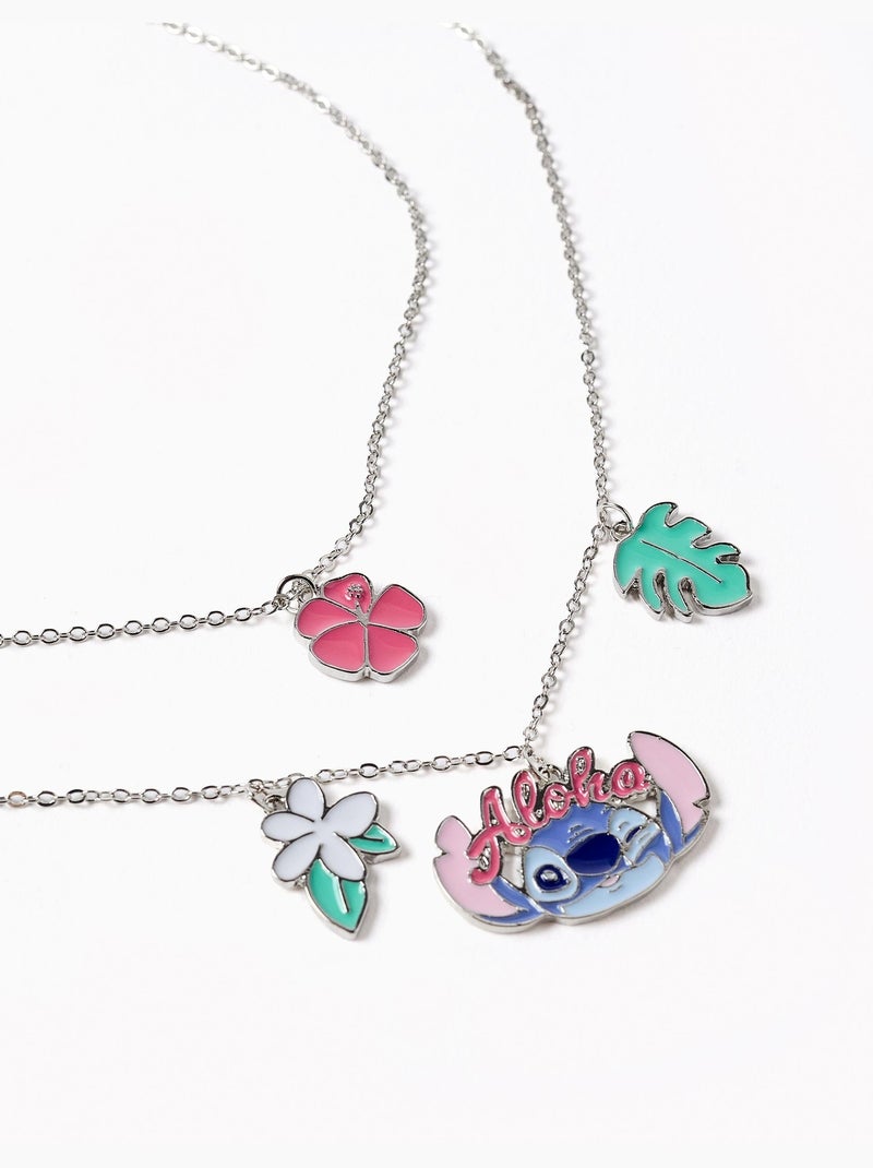 Collana con ciondoli stitch, argento Grigio - Kiabi