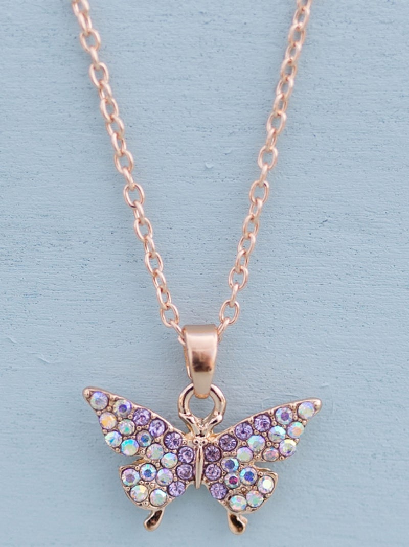 Collana con farfalla in strass | great pretenders | great pretenders Rosa - Kiabi