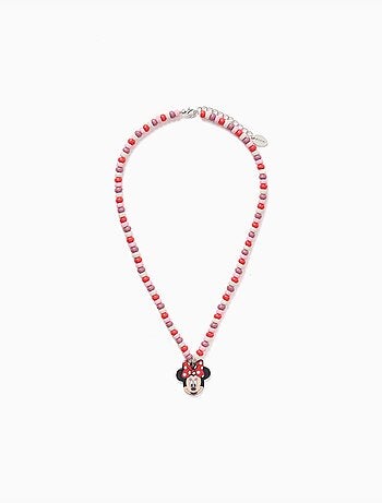 Collana con perline e ciondolo minnie