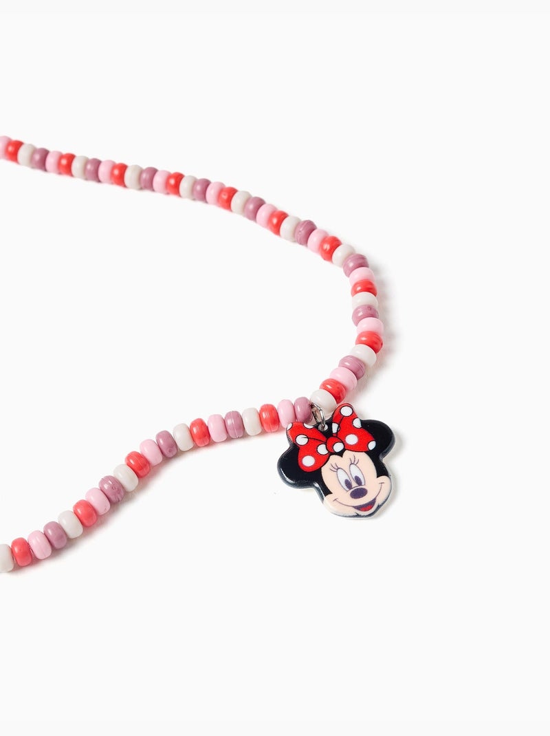 Collana con perline e ciondolo minnie Rosa chiaro - Kiabi