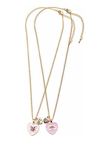 Collana di amicizia bff duo farfalla e arcobaleno | great pretenders | great pretenders