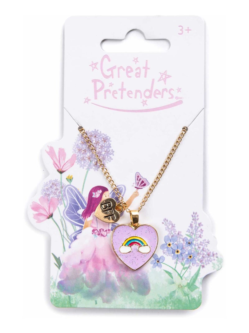 Collana di amicizia bff duo farfalla e arcobaleno | great pretenders | great pretenders Rosa - Kiabi
