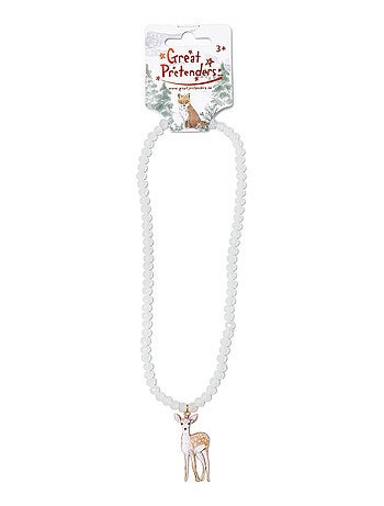 Collana di perline con cerbiatto della foresta | great pretenders | great pretenders