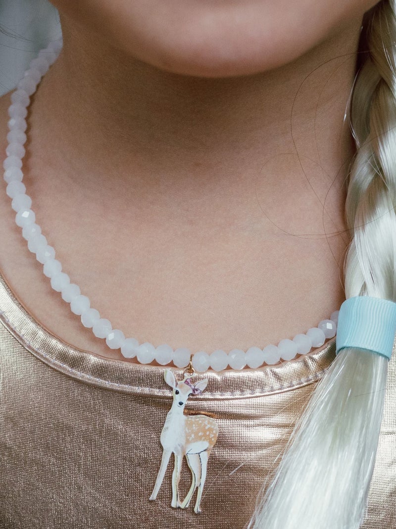 Collana di perline con cerbiatto della foresta | great pretenders | great pretenders Bianco - Kiabi