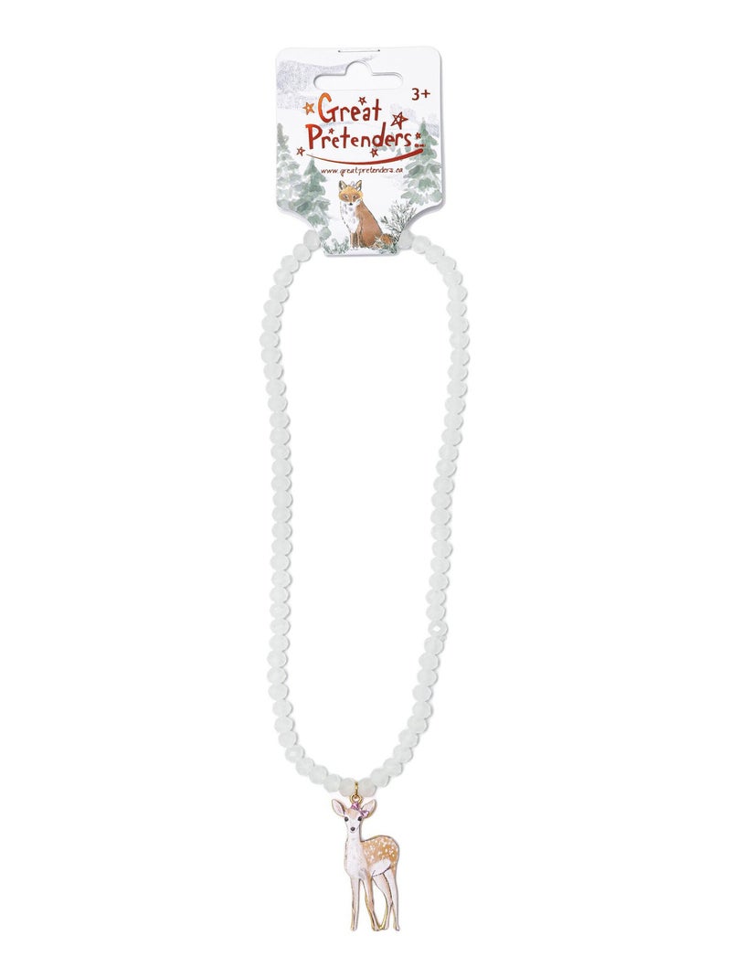 Collana di perline con cerbiatto della foresta | great pretenders | great pretenders Bianco - Kiabi