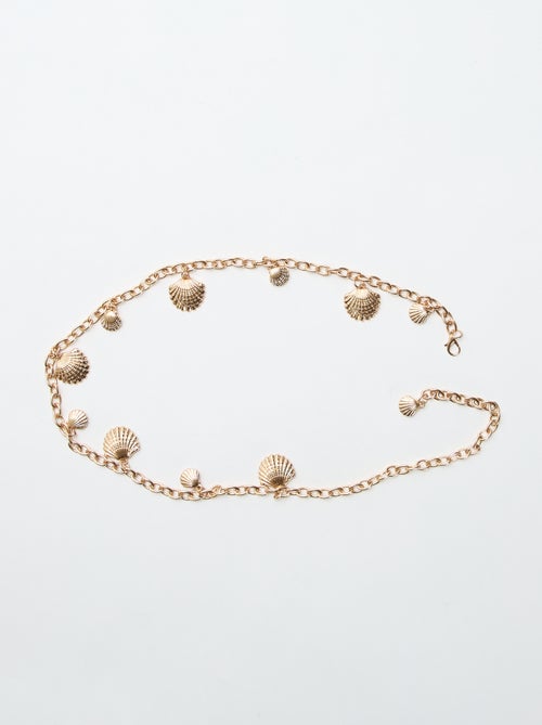 Collana in metallo con medaglioni a forma di conchiglie - Kiabi